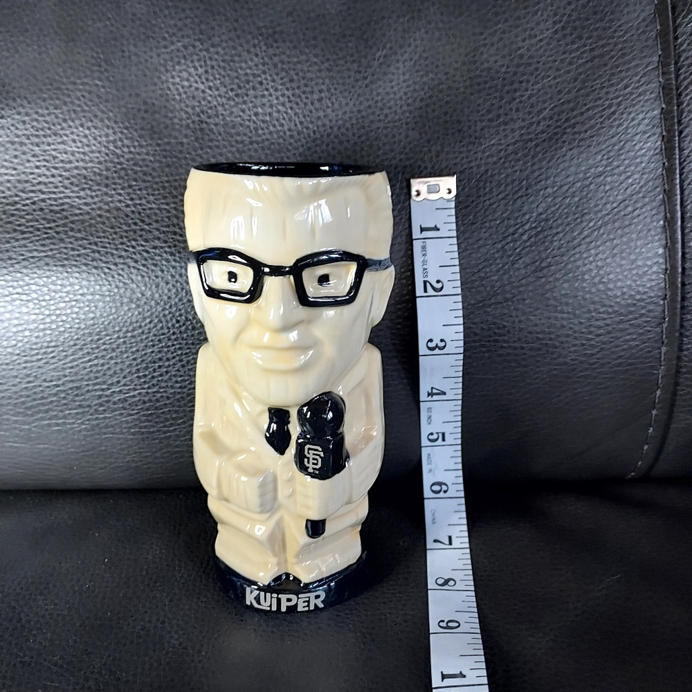 MIKE KRUKOW & DUANE KUIPER 2023 Ceramic Tiki Mugs with Orange Accents - Picture 10 of 10